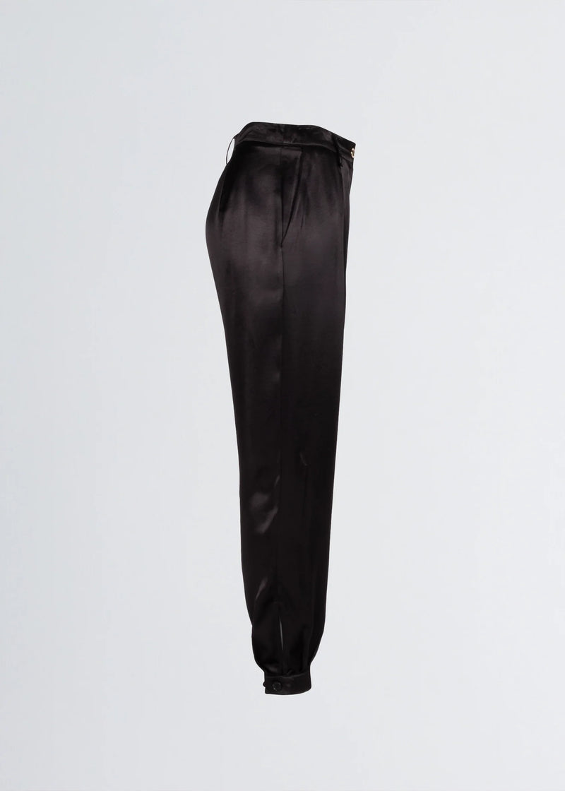 Paola T. Pantalone jogger in raso di viscosa Economico