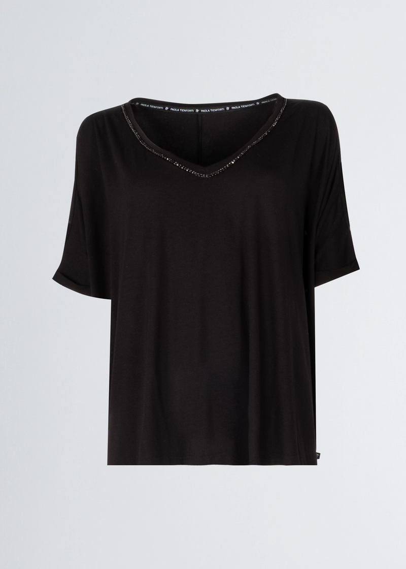 Paola T. Maglia in jersey di viscosa Online