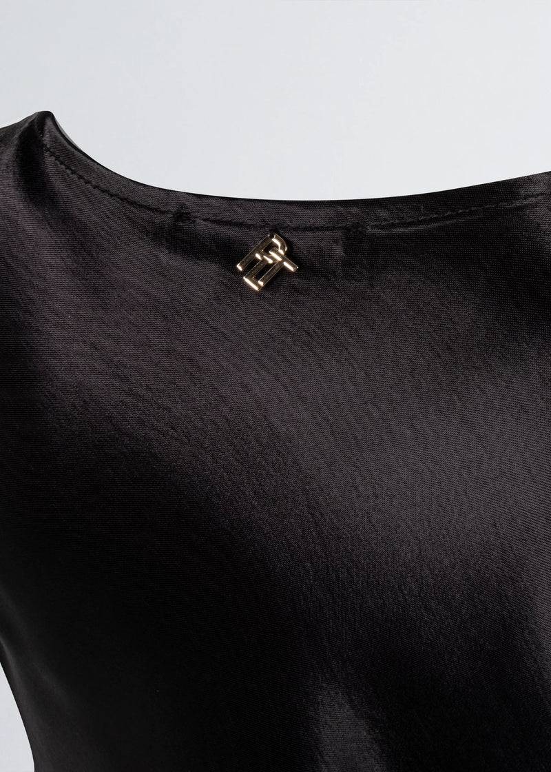 Paola T. Blusa scollatura morbida in raso Nuova