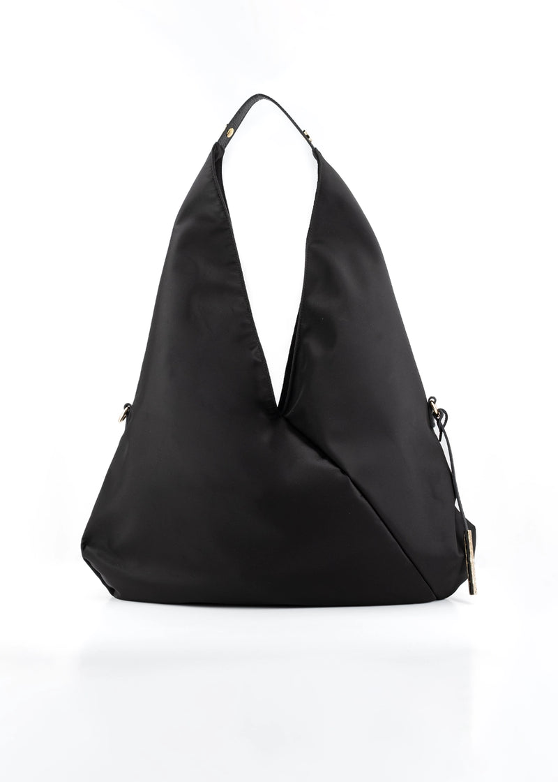 Paola T. Sacca hobo in nylon con dettagli oro Fino Al -60%