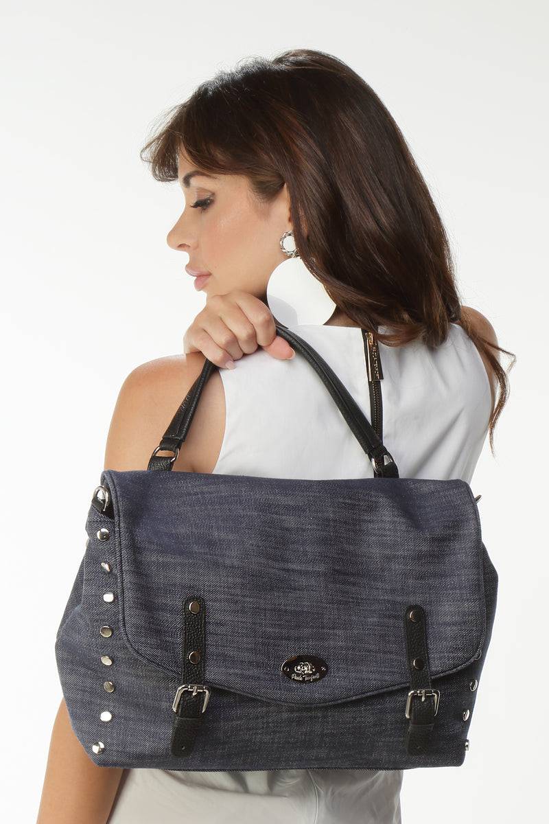 Paola T. Sella con rivetti argento Convenienza
