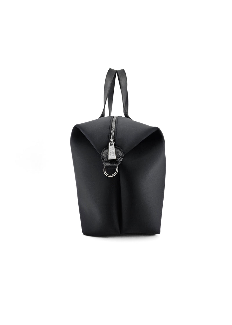 Paola T. Bauletto large in neoprene con dettagli argento Presa