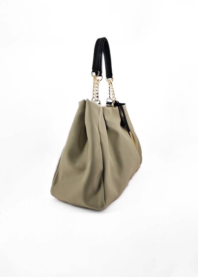 Paola T. Shopper in cordura con dettagli oro Sconto