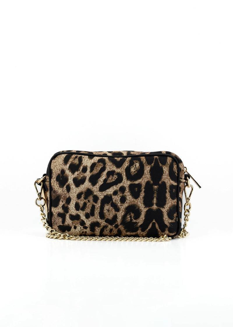 Paola T. Borsa a tracolla in neoprene con dettagli oro Offerta