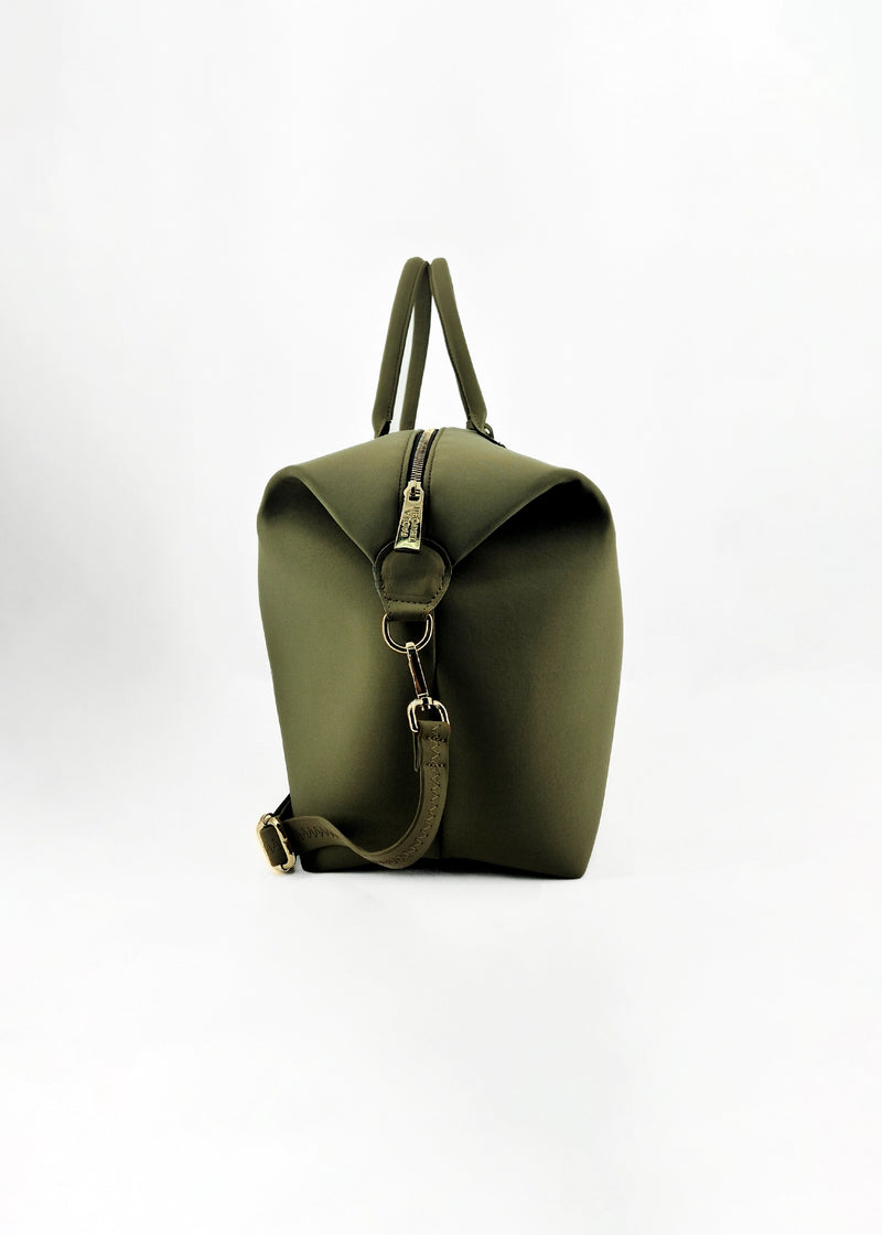 Paola T. Bauletto large in neoprene con dettagli oro In Saldo