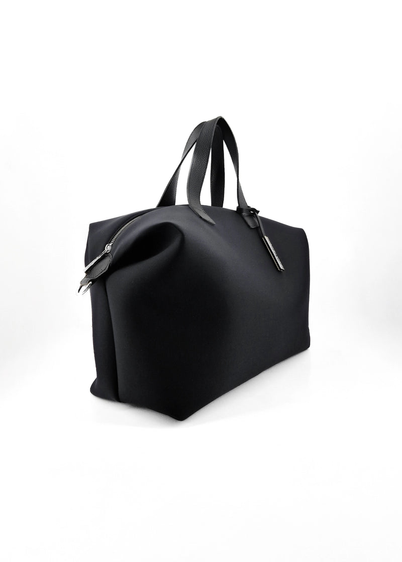 Paola T. Bauletto medium in neoprene con dettagli argento 2025