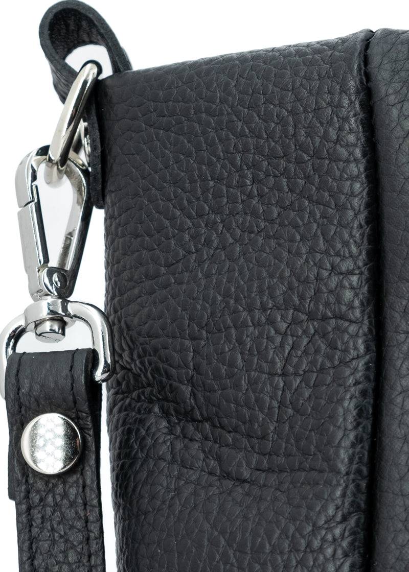 Paola T. Shopper in pelle morbida con dettagli argento Qualità Garantita