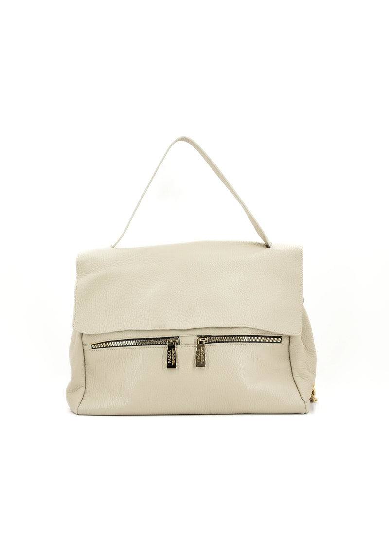 Paola T. Shopper medium in pelle morbida con dettagli oro Acquista Ora