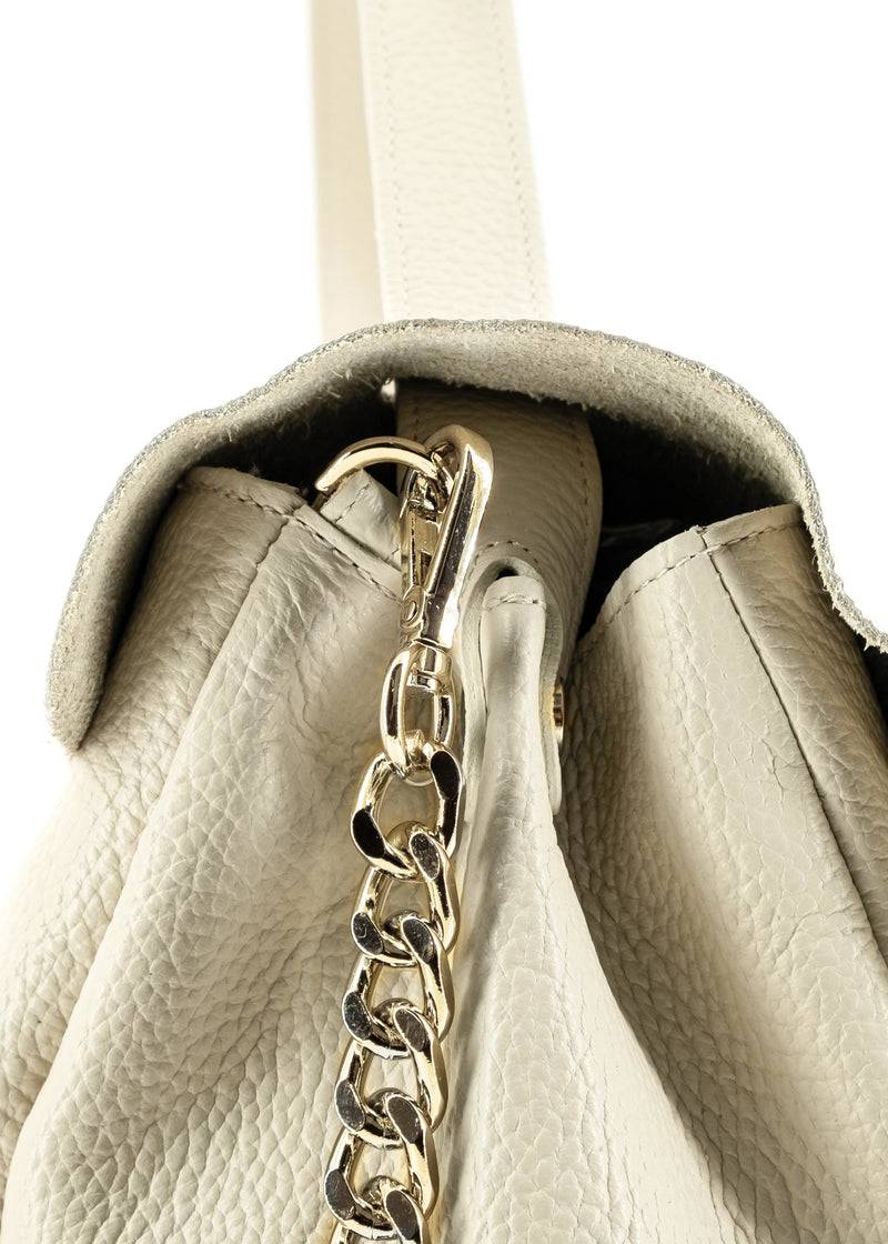 Paola T. Shopper medium in pelle morbida con dettagli oro Acquista Ora