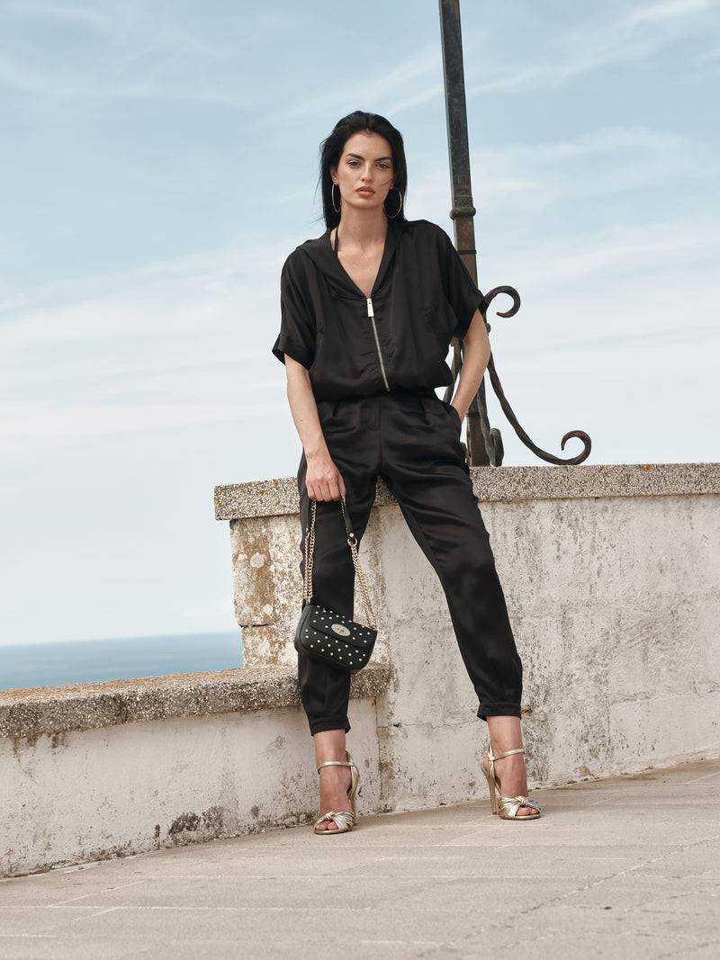 Paola T. Bomber in raso di viscosa Offerta