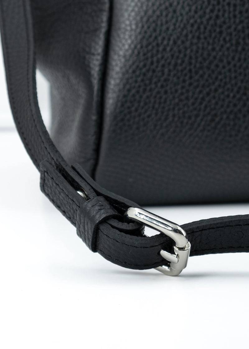 Paola T. Shopper in pelle morbida con dettagli argento Online