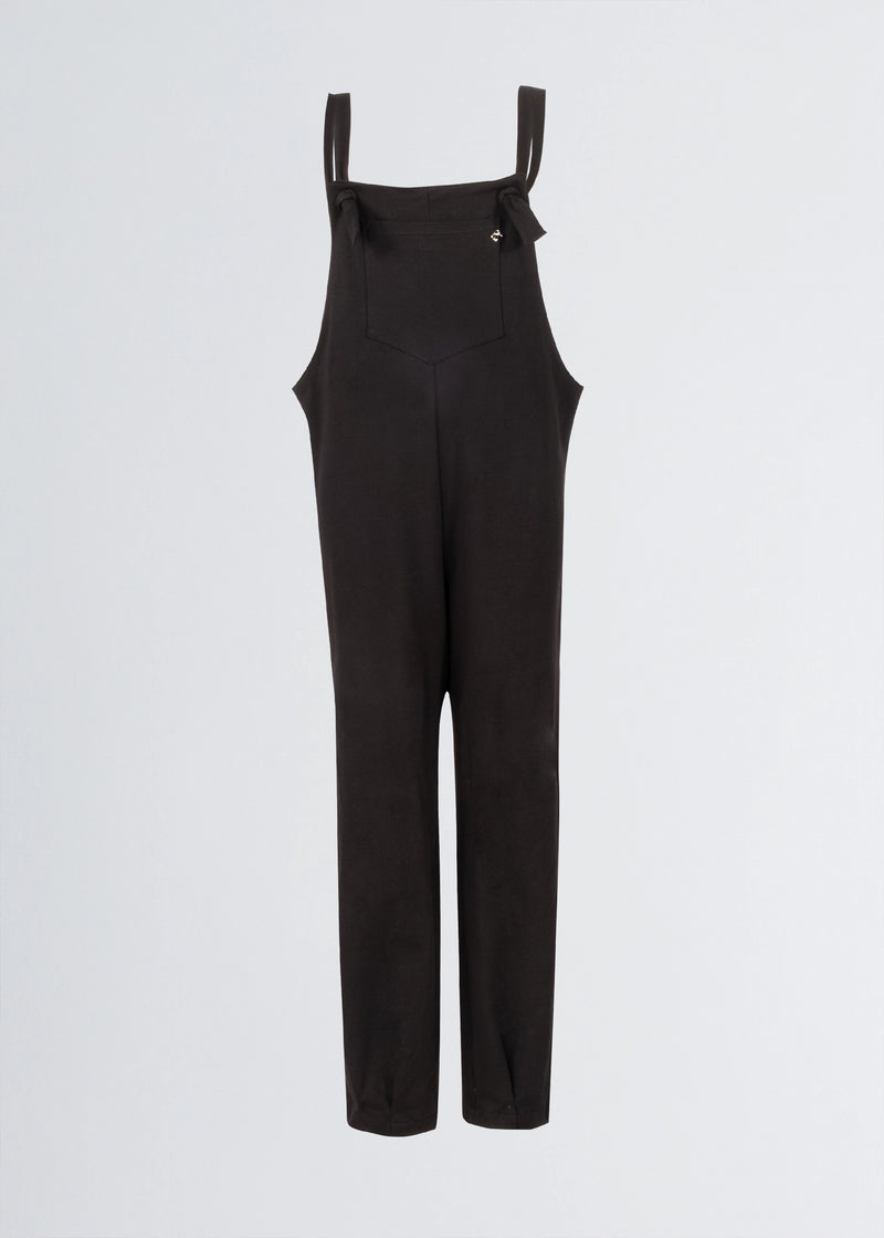 Paola T. Salopette in cotone stretch In Vendita