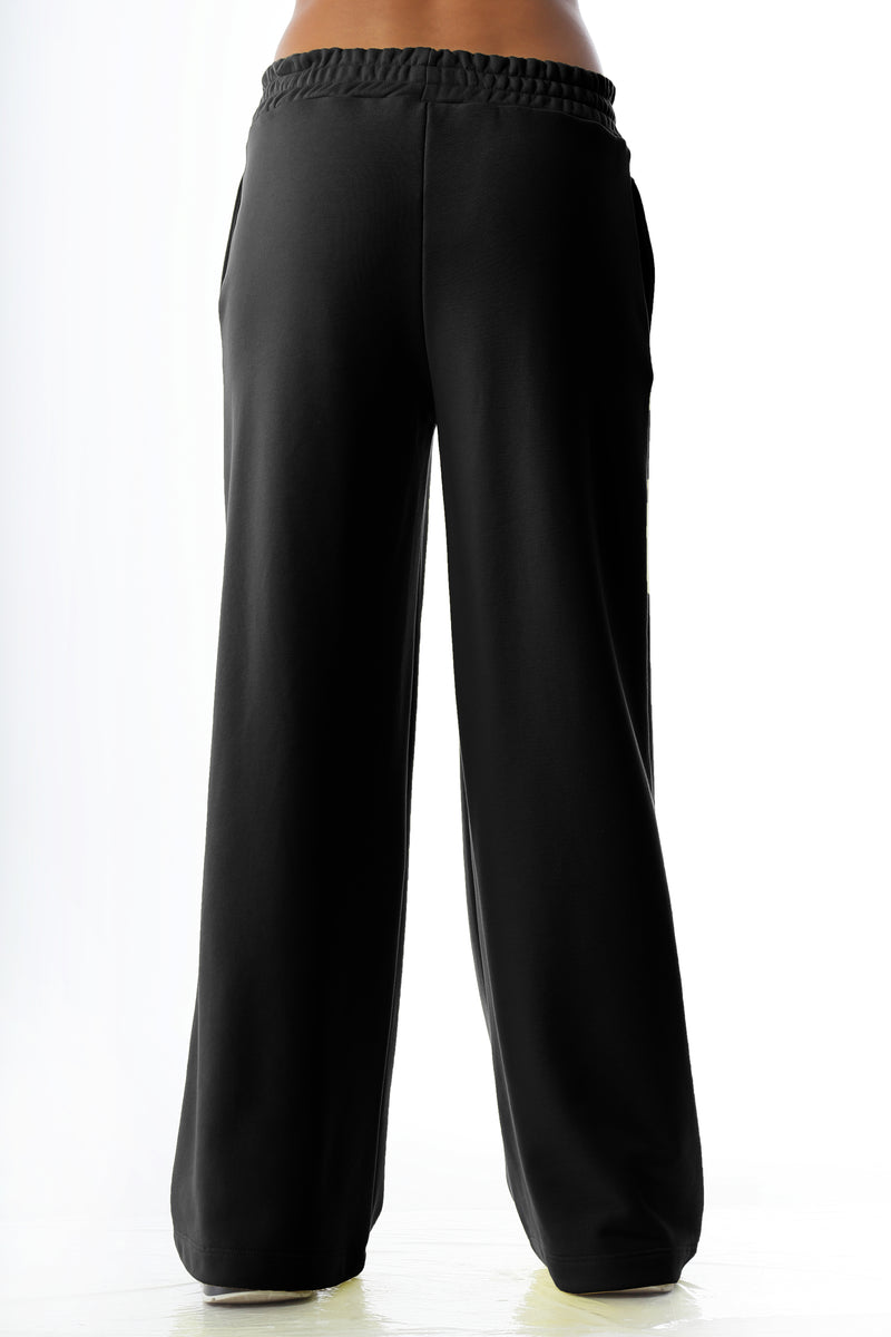 Paola T. Pantalone palazzo in cotone stretch Negozio