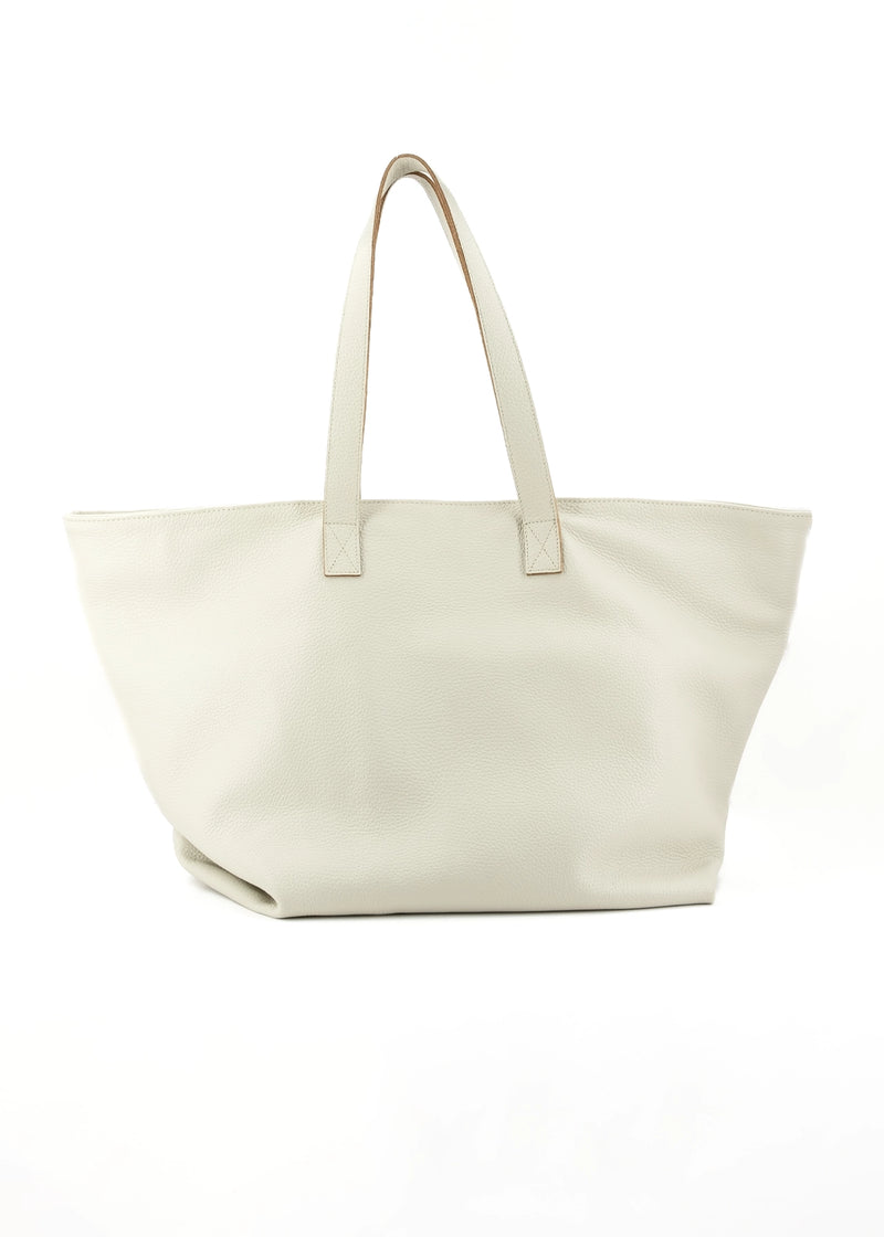 Paola T. Shopper large in pelle morbida con dettagli oro Italy