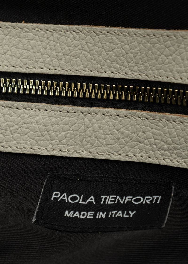 Paola T. Shopper large in pelle morbida con dettagli oro Italy