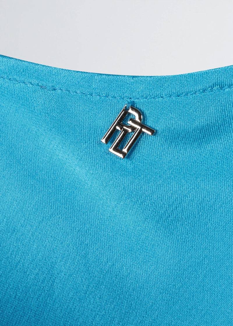 Paola T. Blusa scollatura morbida in raso Italia