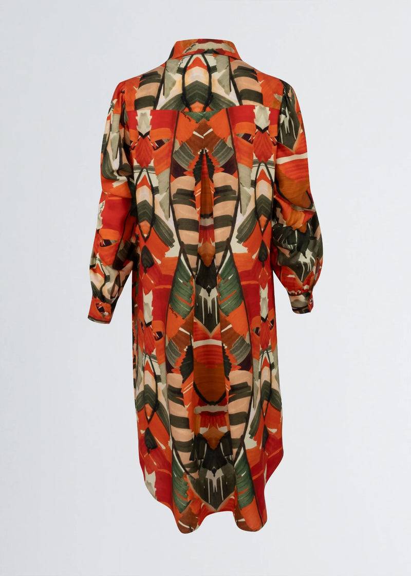 Paola T. Abito in viscosa stampa Palm Shopping Online