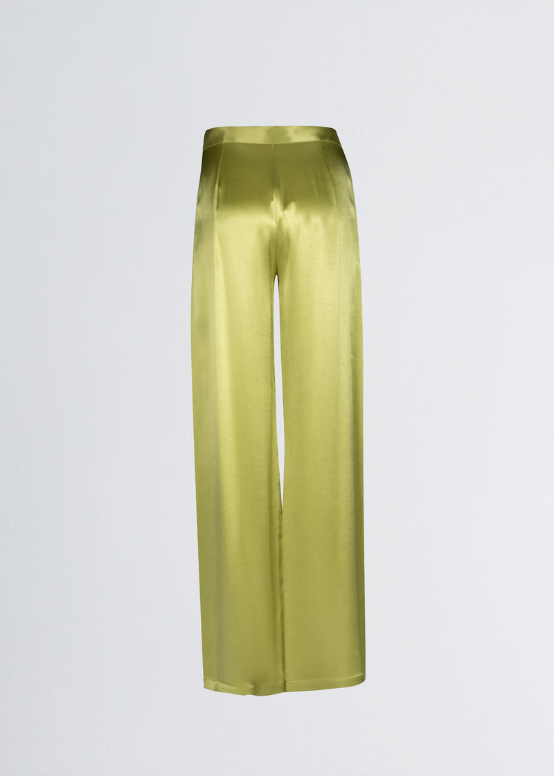 Paola T. Pantalone palazzo in raso di viscosa In Saldo