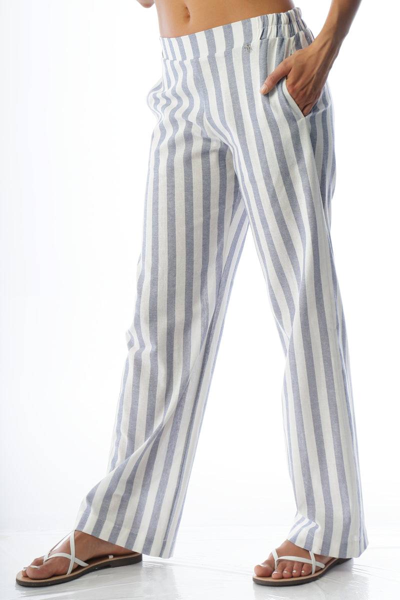 Paola T. Pantalone palazzo in puro cotone Promozione