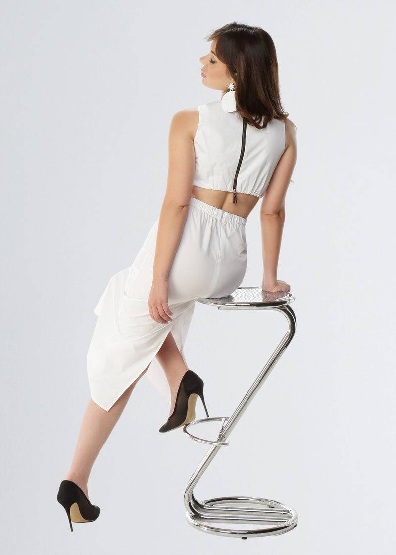 Paola T. Abito CUT-OUT in cotone stretch Soddisfazione Garantita