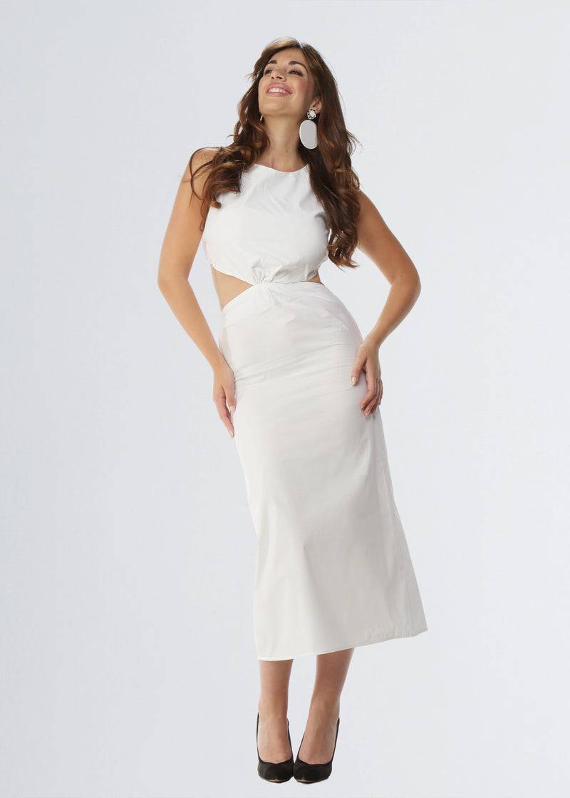 Paola T. Abito CUT-OUT in cotone stretch Soddisfazione Garantita