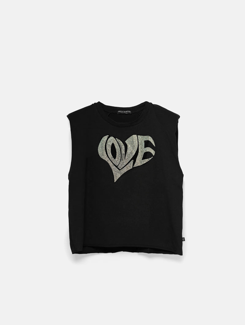 Paola T. T-shirt smanicata Heart Online