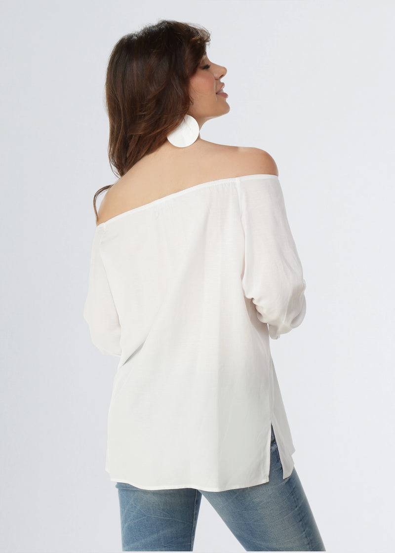 Paola T. Camicia in lino e viscosa Qualità