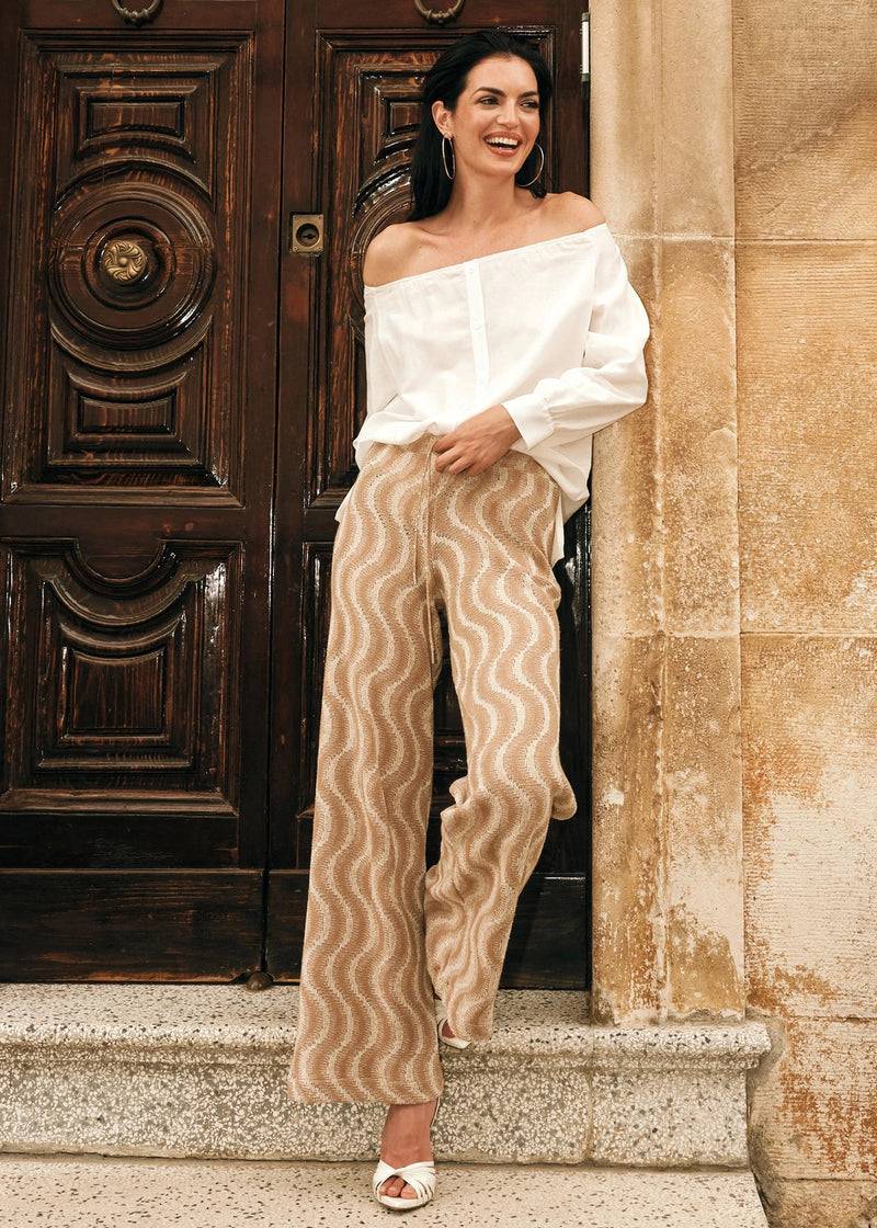 Paola T. Camicia in lino e viscosa Qualità