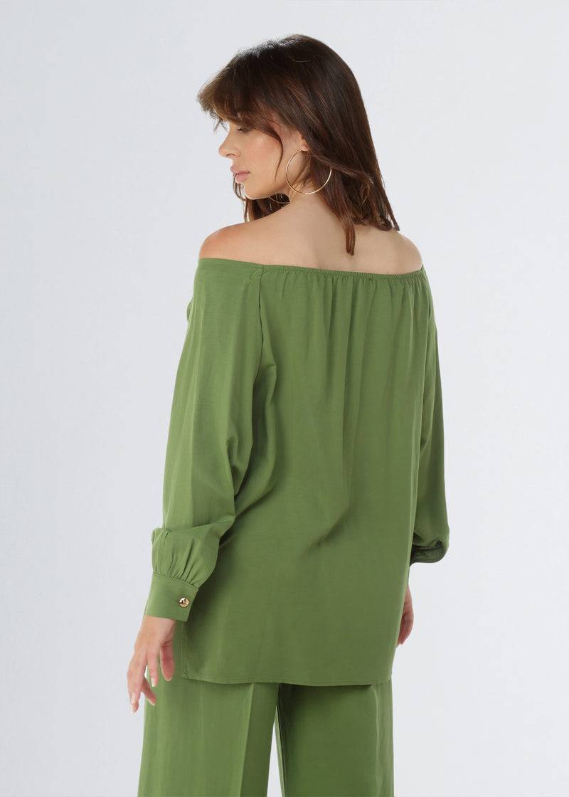 Paola T. Camicia in lino e viscosa Promozione