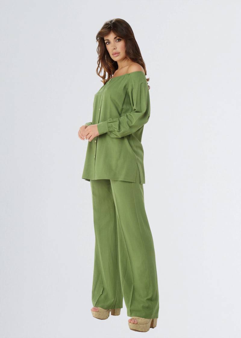 Paola T. Camicia in lino e viscosa Promozione