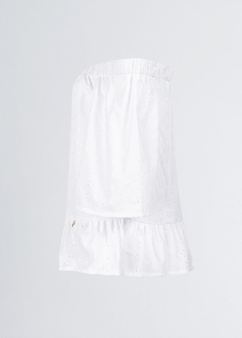 Paola T. Blusa in cotone sangallo Fino Al -60%