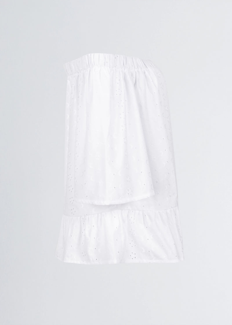 Paola T. Blusa in cotone sangallo Fino Al -60%