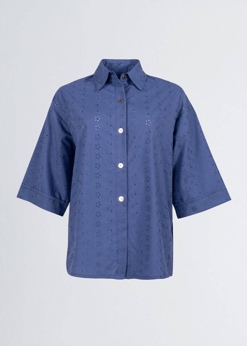 Paola T. Camicia In cotone sangallo Shopping Online