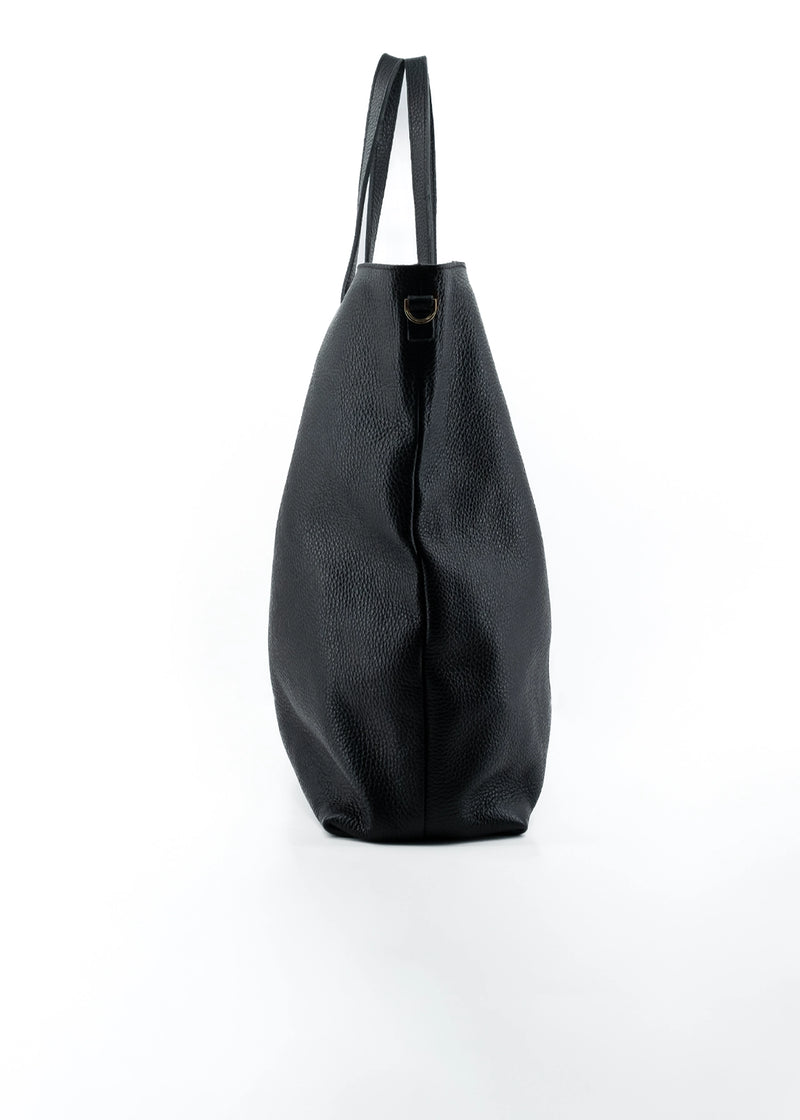 Paola T. Shopper large in pelle morbida con dettagli argento Vendite Flash