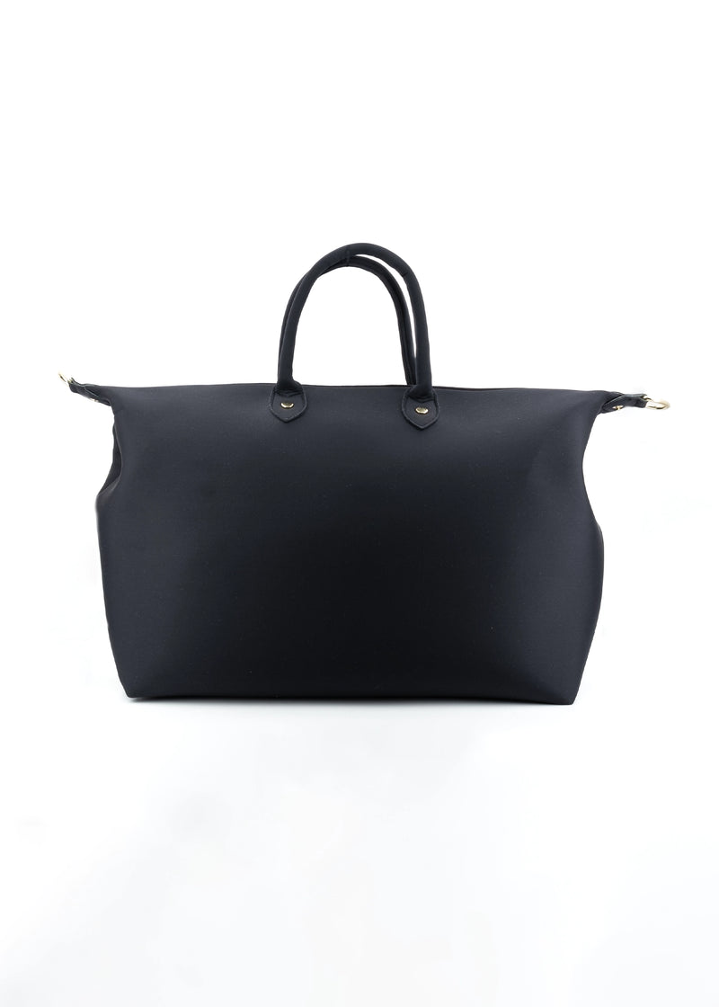 Paola T. Bauletto large in neoprene con dettagli oro In Saldo
