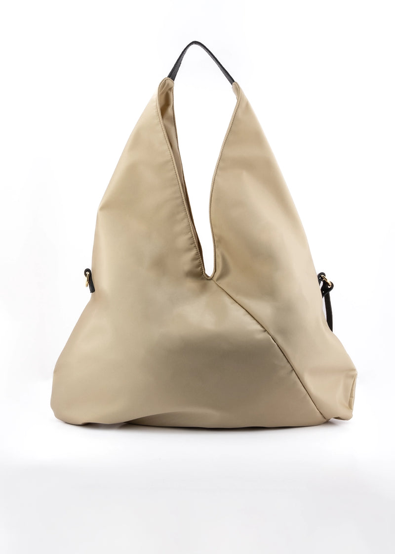Paola T. Sacca hobo in nylon con dettagli oro Pezzi Unici