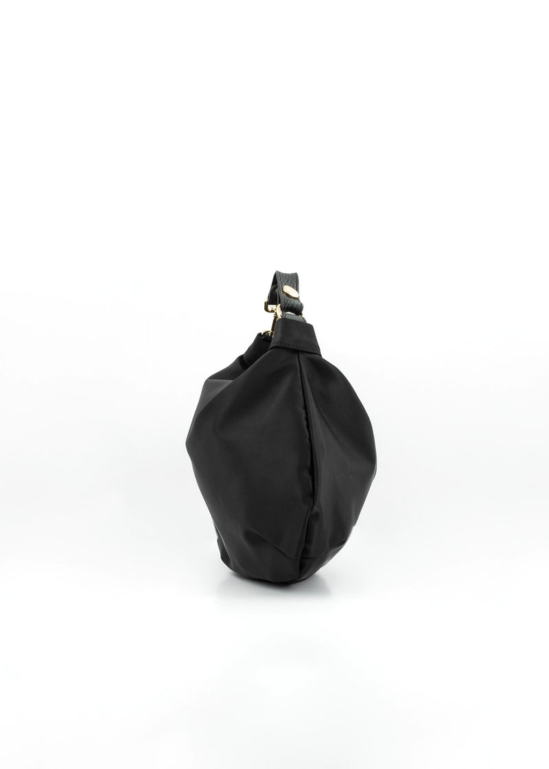 Paola T. Borsa a sacca in nylon con dettagli oro Negozi Online