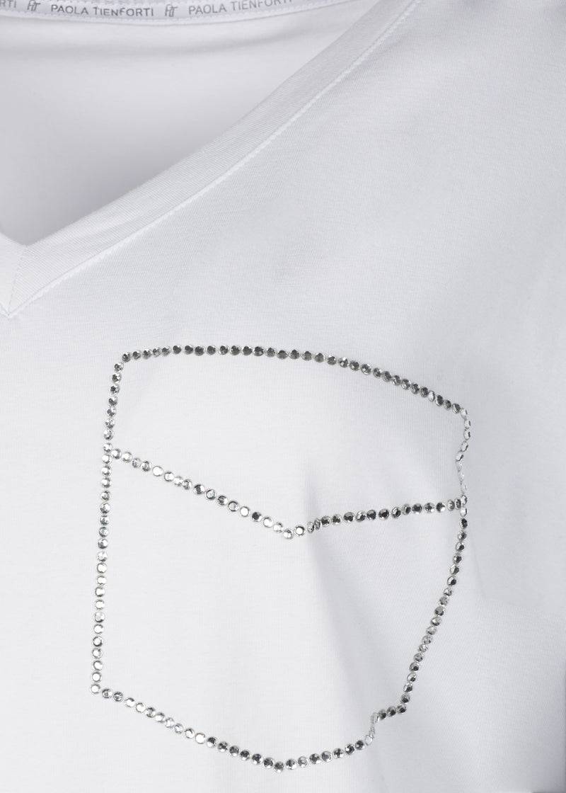Paola T. T-Shirt in cotone stretch Vendita