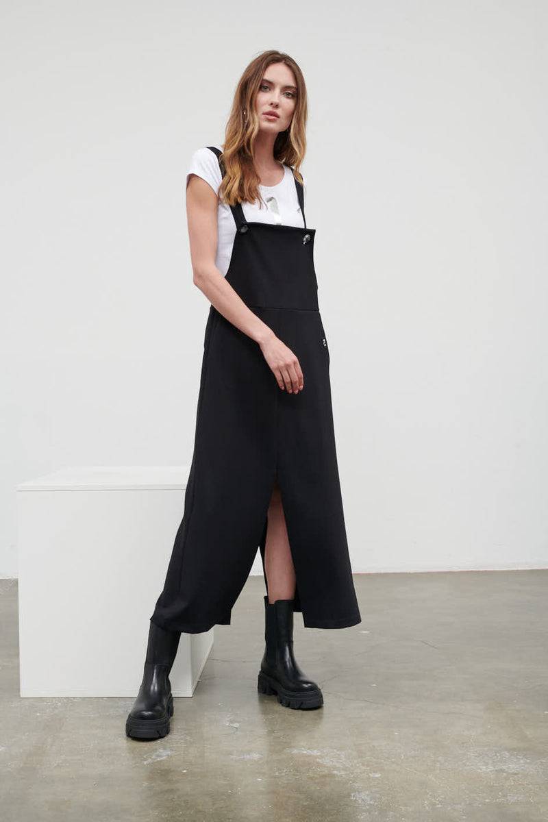 Paola T. Salopette gonna in cotone stretch Online