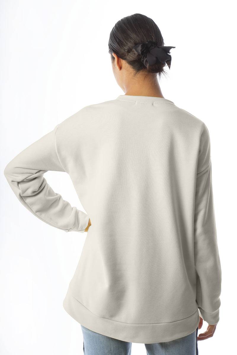 Paola T. Felpa in cotone stretch In Vendita