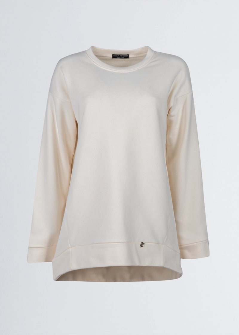 Paola T. Felpa in cotone stretch In Vendita