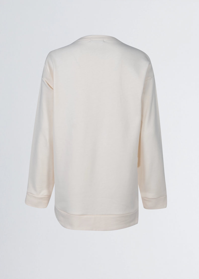 Paola T. Felpa in cotone stretch In Vendita
