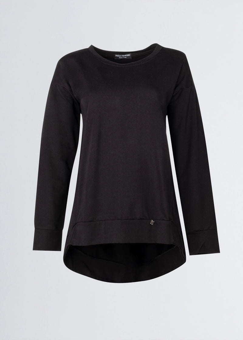 Paola T. Felpa in cotone stretch Saldi