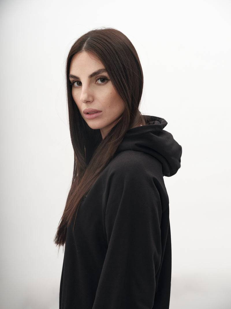 Paola T. Felpa oversize con cappuccio Hotsell