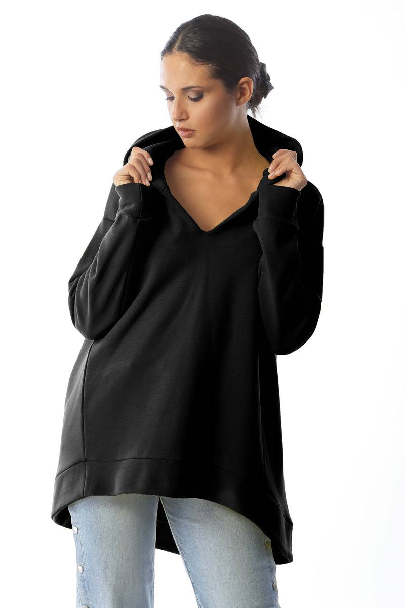 Paola T. Felpa oversize con cappuccio Hotsell
