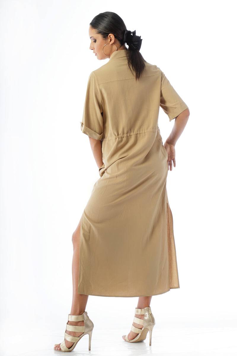 Paola T. Abito chemisier con coulisse Nuova
