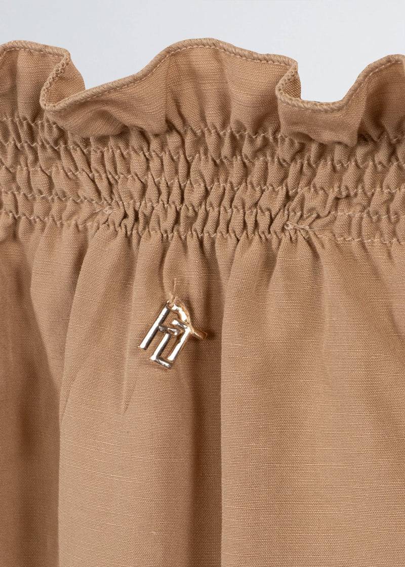 Paola T. Abito lungo lino e viscosa Moda