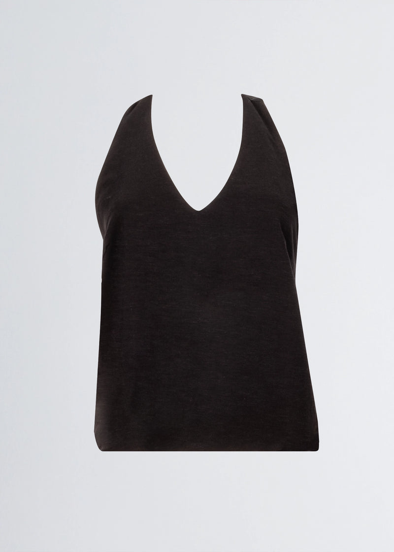Paola T. Top in lino di viscosa Shopping Online