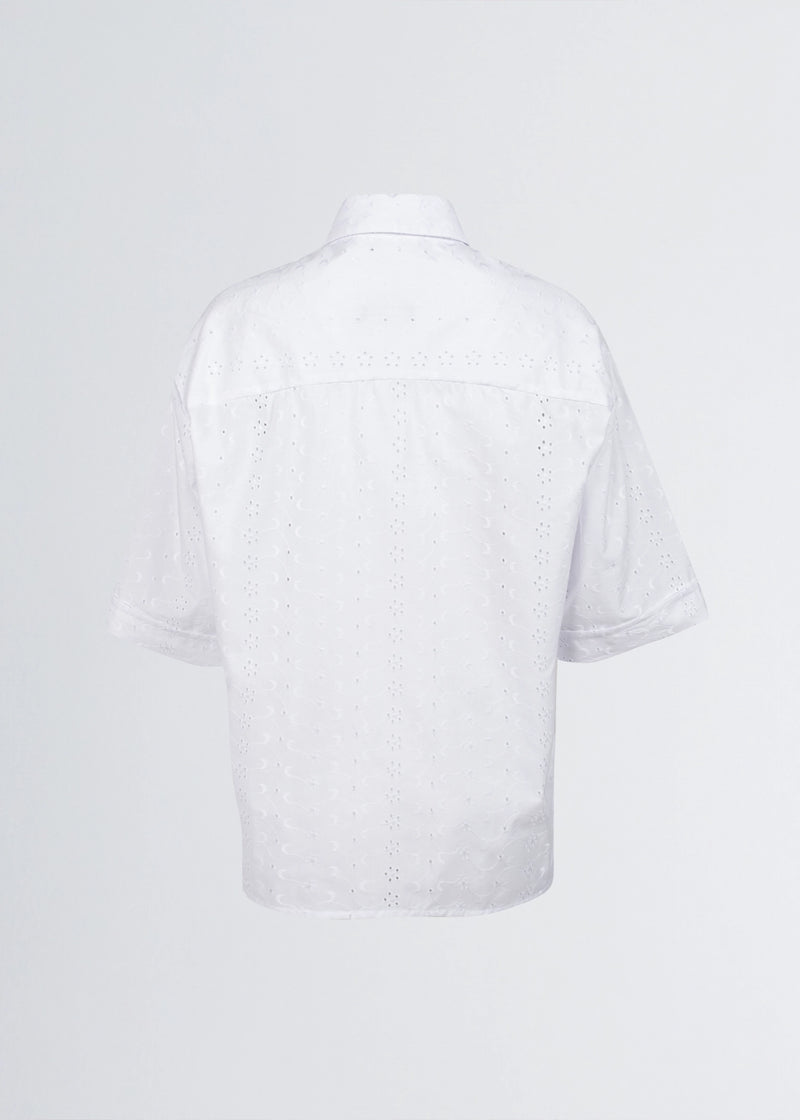 Paola T. Camicia In cotone sangallo Outlet