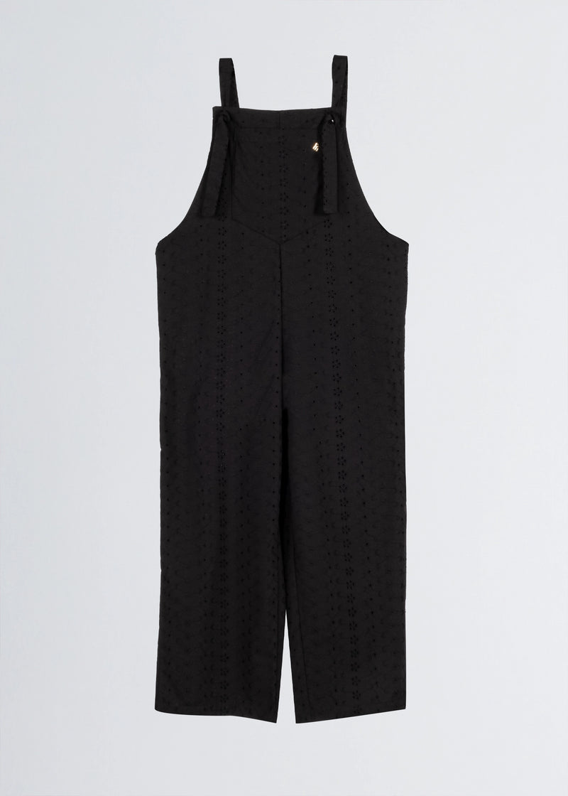 Paola T. Salopette in cotone sangallo Super Saving Price